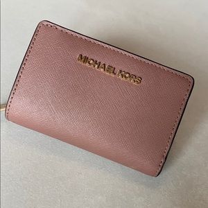 Michael Kors Saffiano Leather Bi-fold Wallet